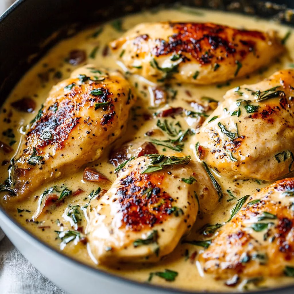 Creamy Garlic Chicken Recipe
