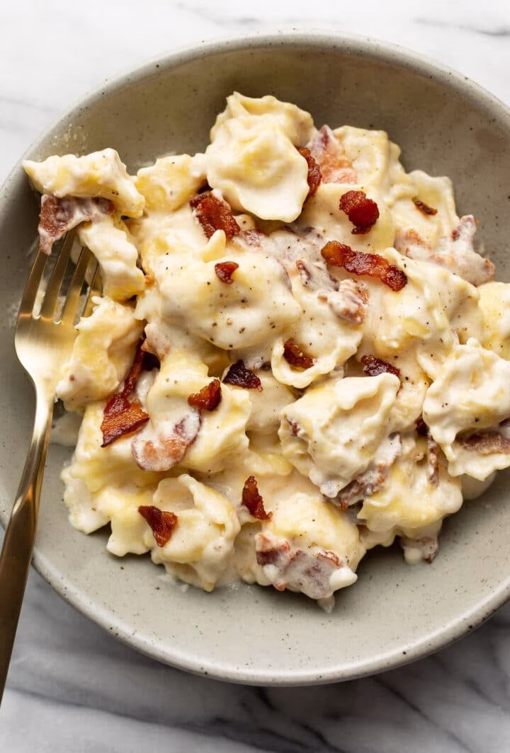 Bacon Tortellini Alfredo Recipe