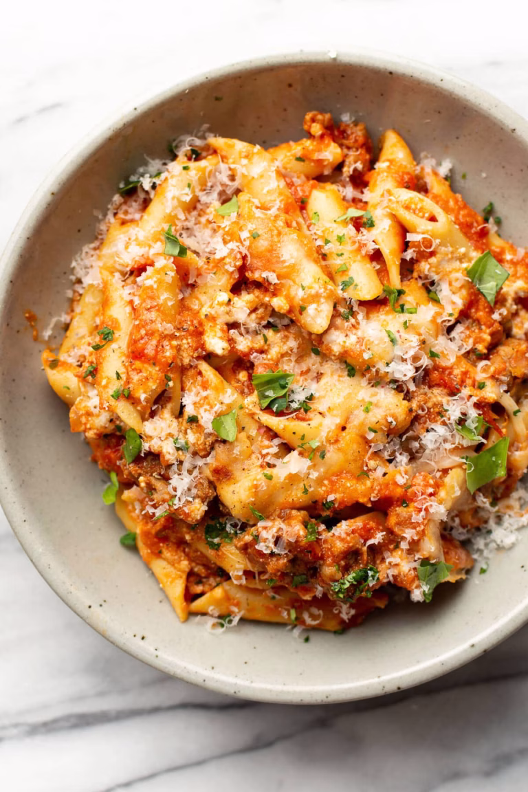 Baked Mostaccioli Recipe