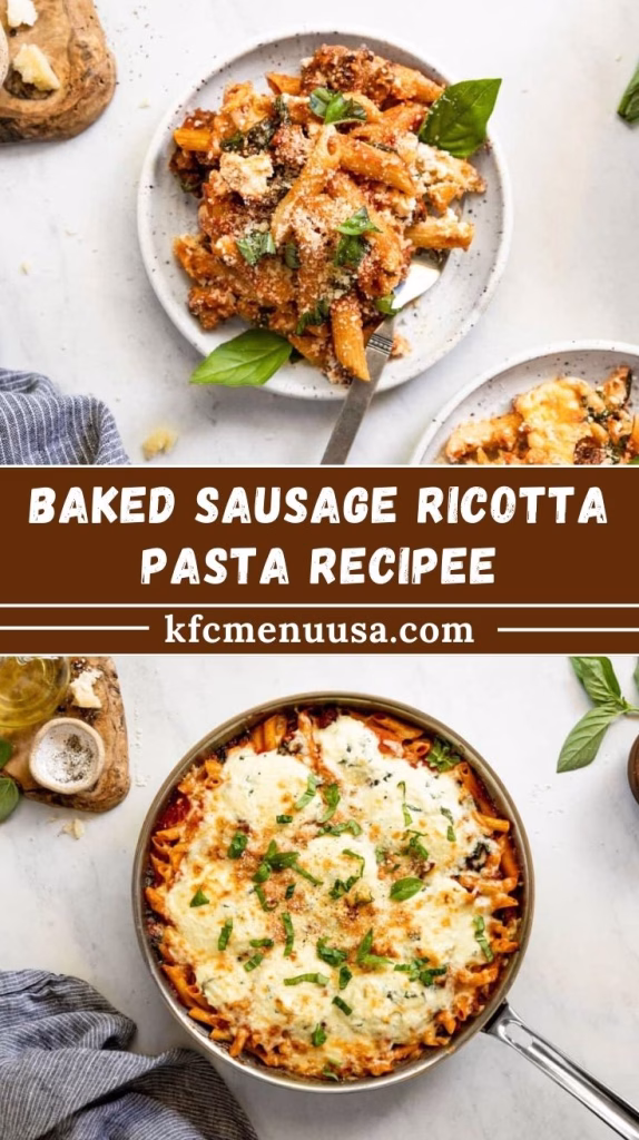 Baked Sausage Ricotta Pasta Recipe