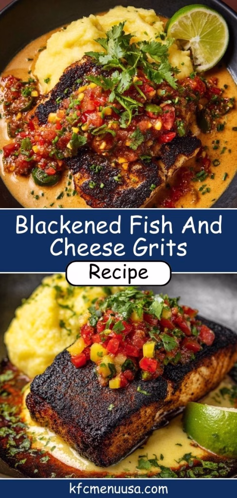 Blackened Fish and Cheese Grits Recipe