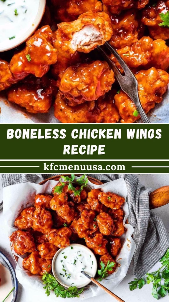 Boneless Chicken Wings Recipe