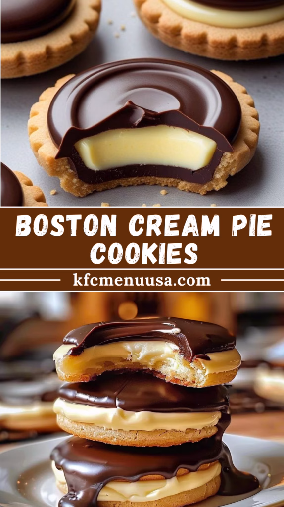 Boston Cream Pie Cookies Recipe