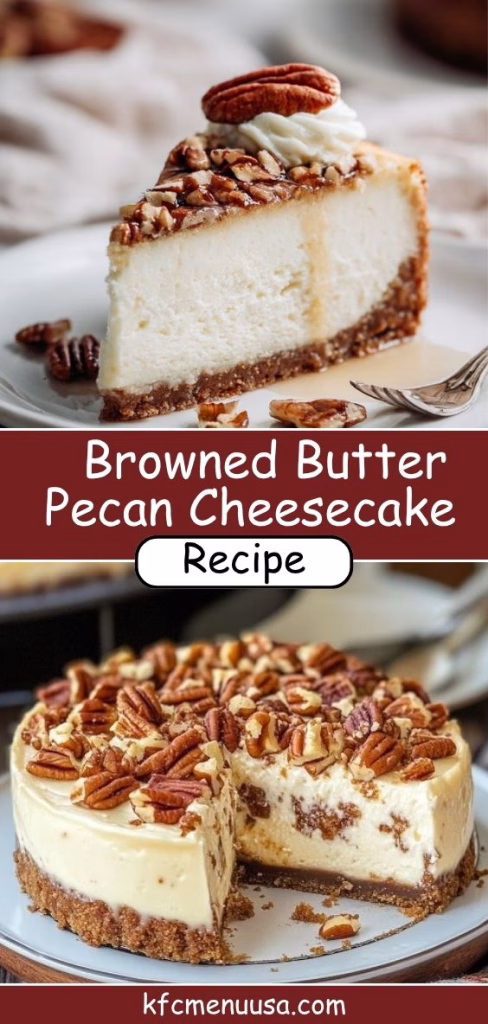 Browned Butter Pecan Cheesecake Recipe