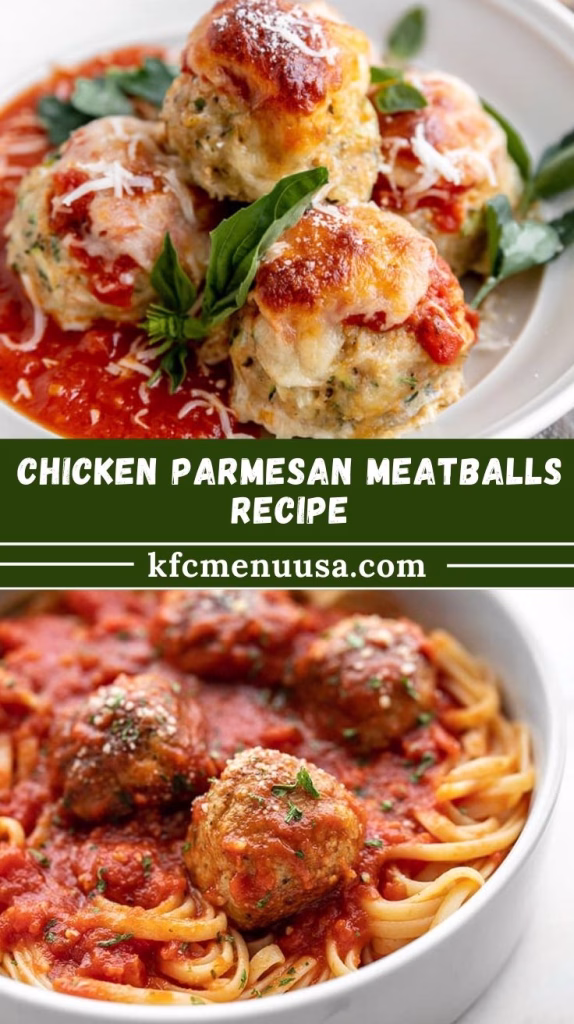 Chicken Parmesan Meatballs Recipe
