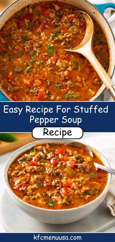 Easy Recipe For Stuffed Pepper Soup Recipe