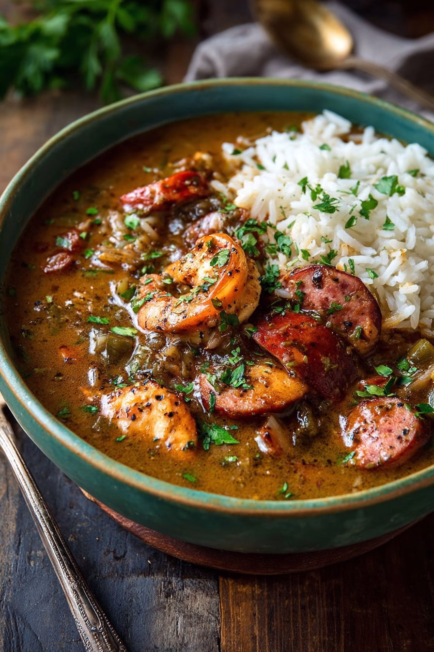 Easy Sausage And Shrimp Gumbo Recipe