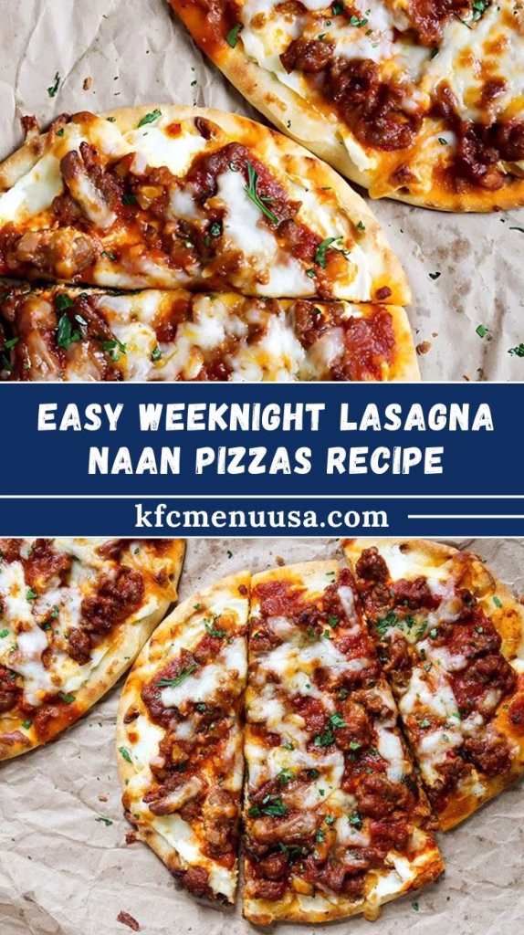 Easy Weeknight Lasagna Naan Pizzas Recipe