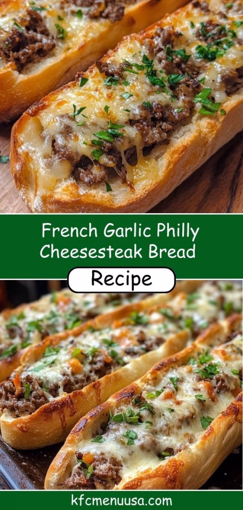 French Garlic Philly Cheesesteak Bread Recipe