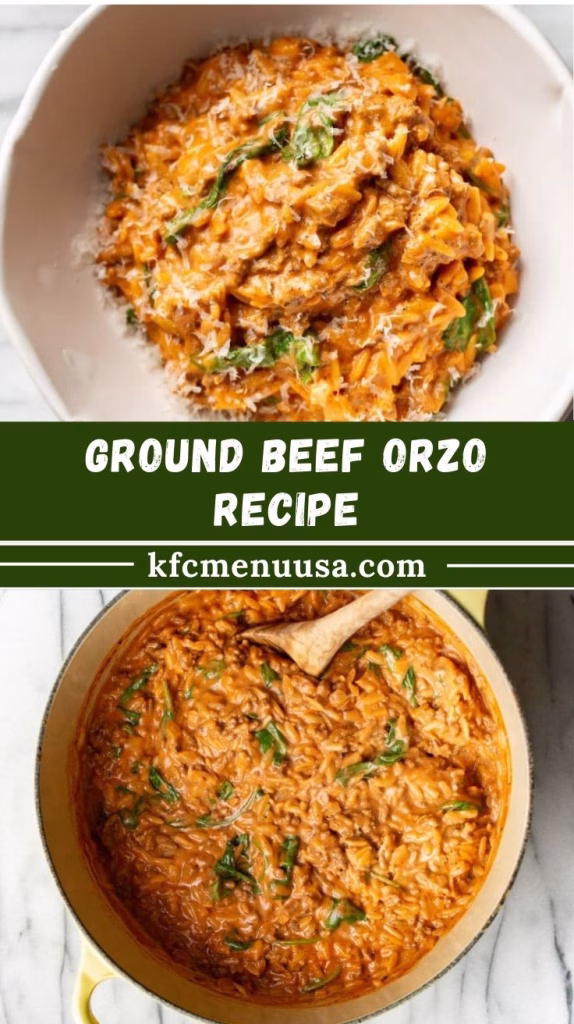 Ground Beef Orzo Recipe