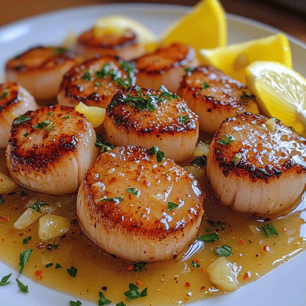 Lemon Butter Scallops Recipe