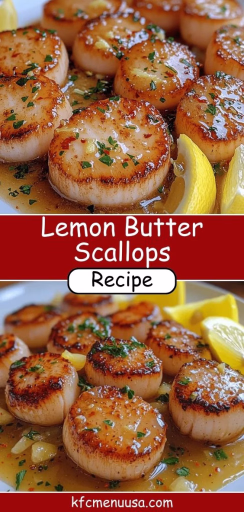 Lemon Butter Scallops Recipe