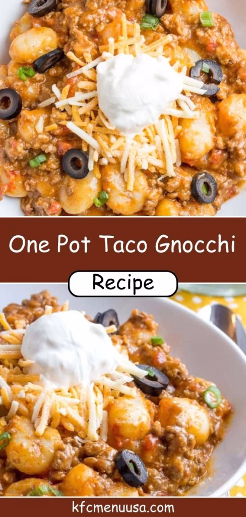 One Pot Taco Gnocchi Recipe