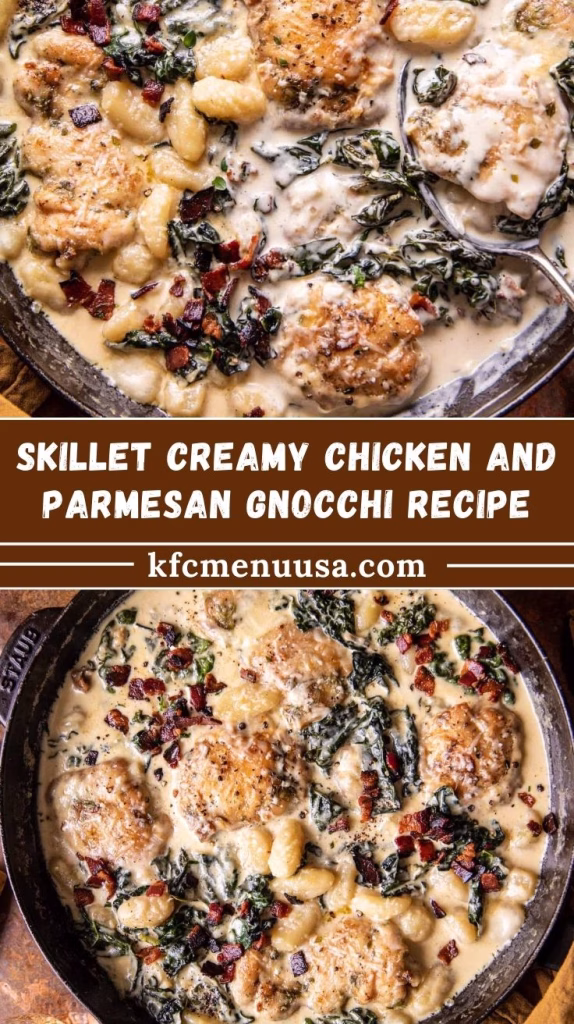Skillet Creamy Chicken and Parmesan Gnocchi Recipe