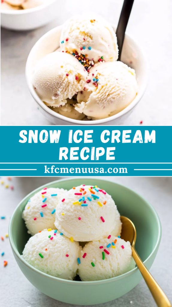 Snow Ice Cream Recipe