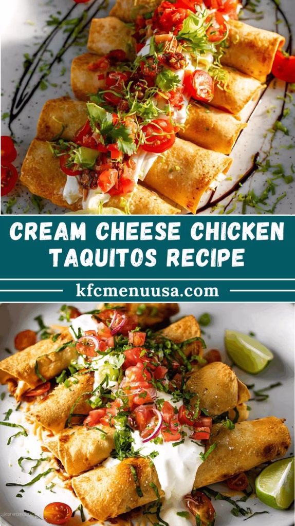 Cream Cheese Chicken Taquitos Recipe