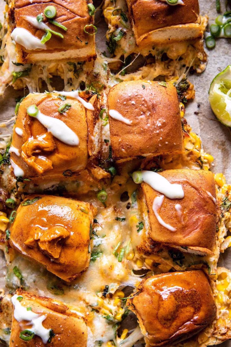 Pull Apart Street Corn Dip Sliders Recipe