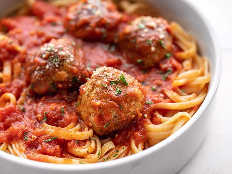 Chicken Parmesan Meatballs Recipe
