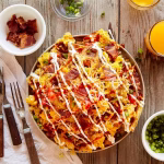 Loaded Hash Brown Breakfast Nachos Recipe