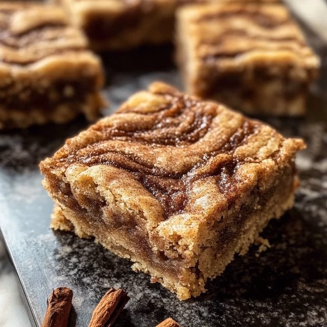 Snickerdoodle Blondies Recipe