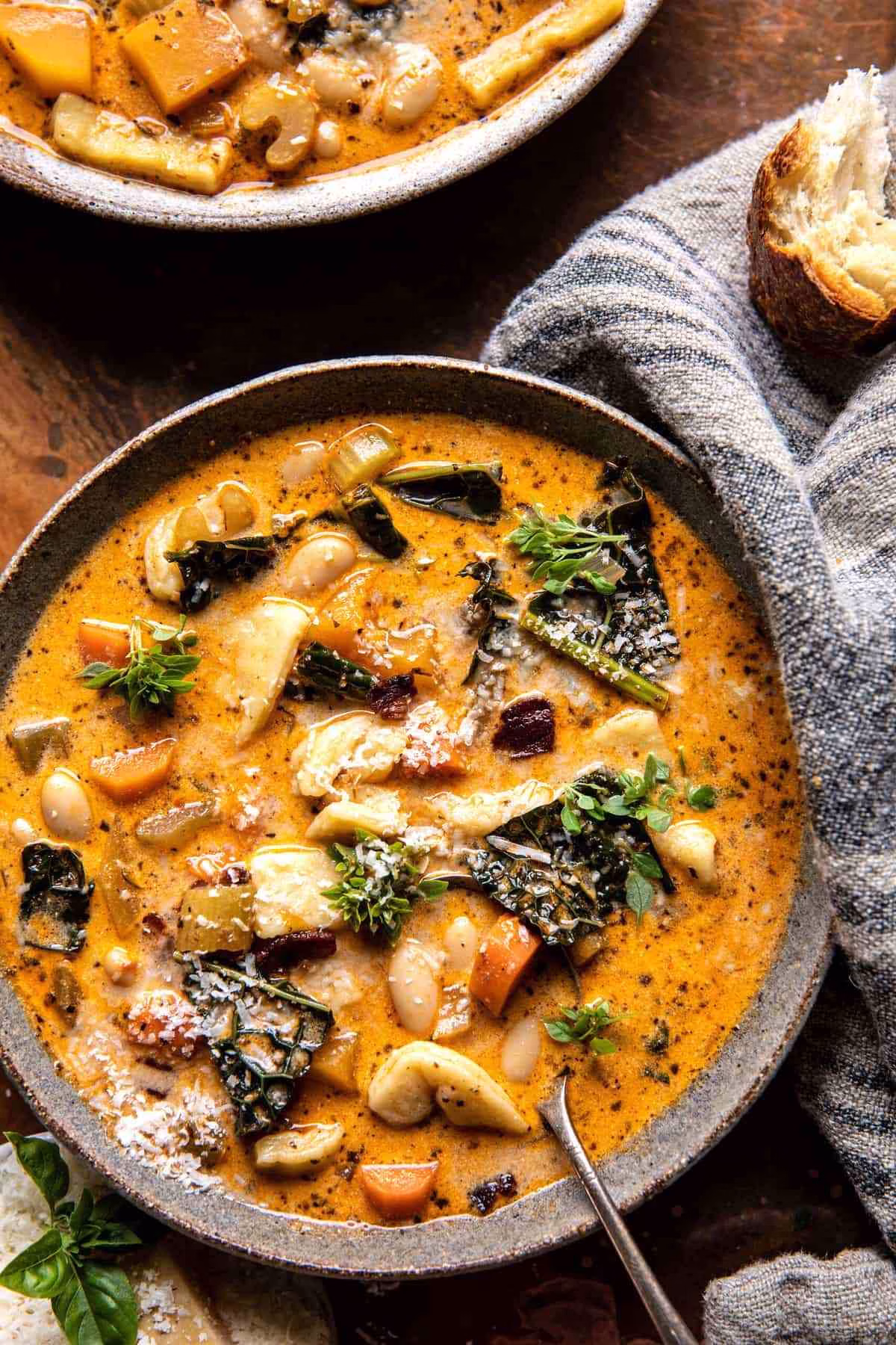 Slow Cooker Creamy White Bean Noodle Soup Recipe