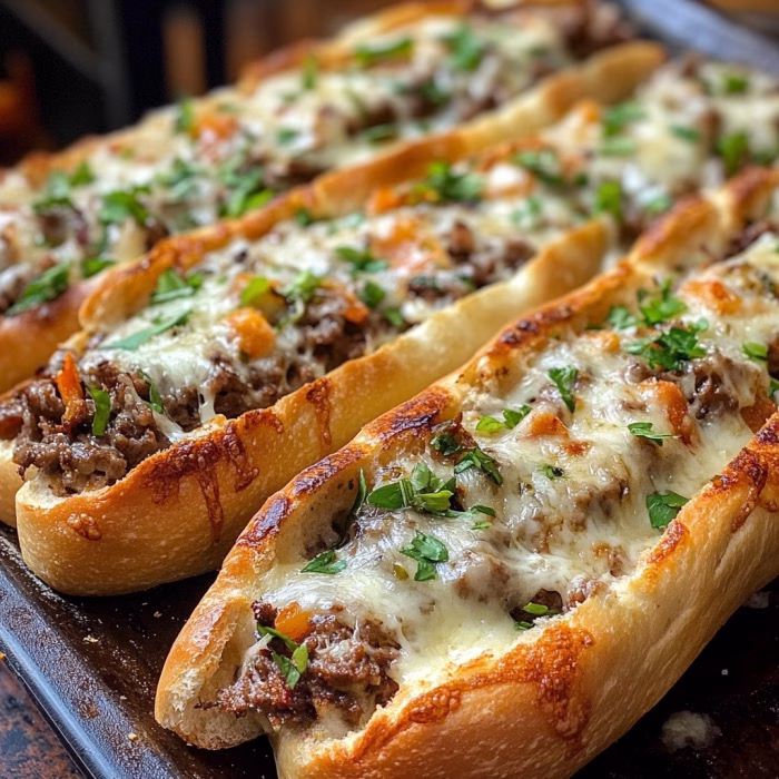French Garlic Philly Cheesesteak Bread Recipe