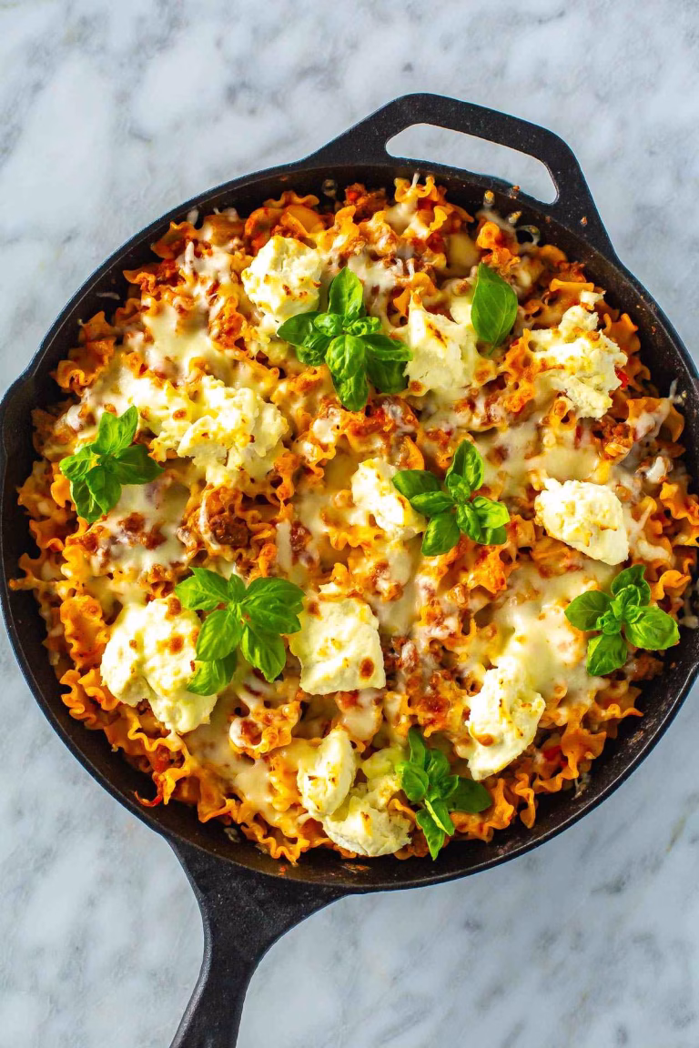 Healthy One-Pot Skillet Lasagna Recipe