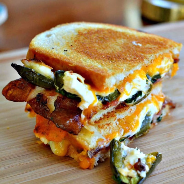 Roasted Jalapeno Popper Grilled Cheese Recipe