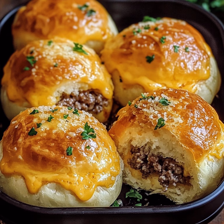 Pull Apart Cheeseburger Sliders Recipe