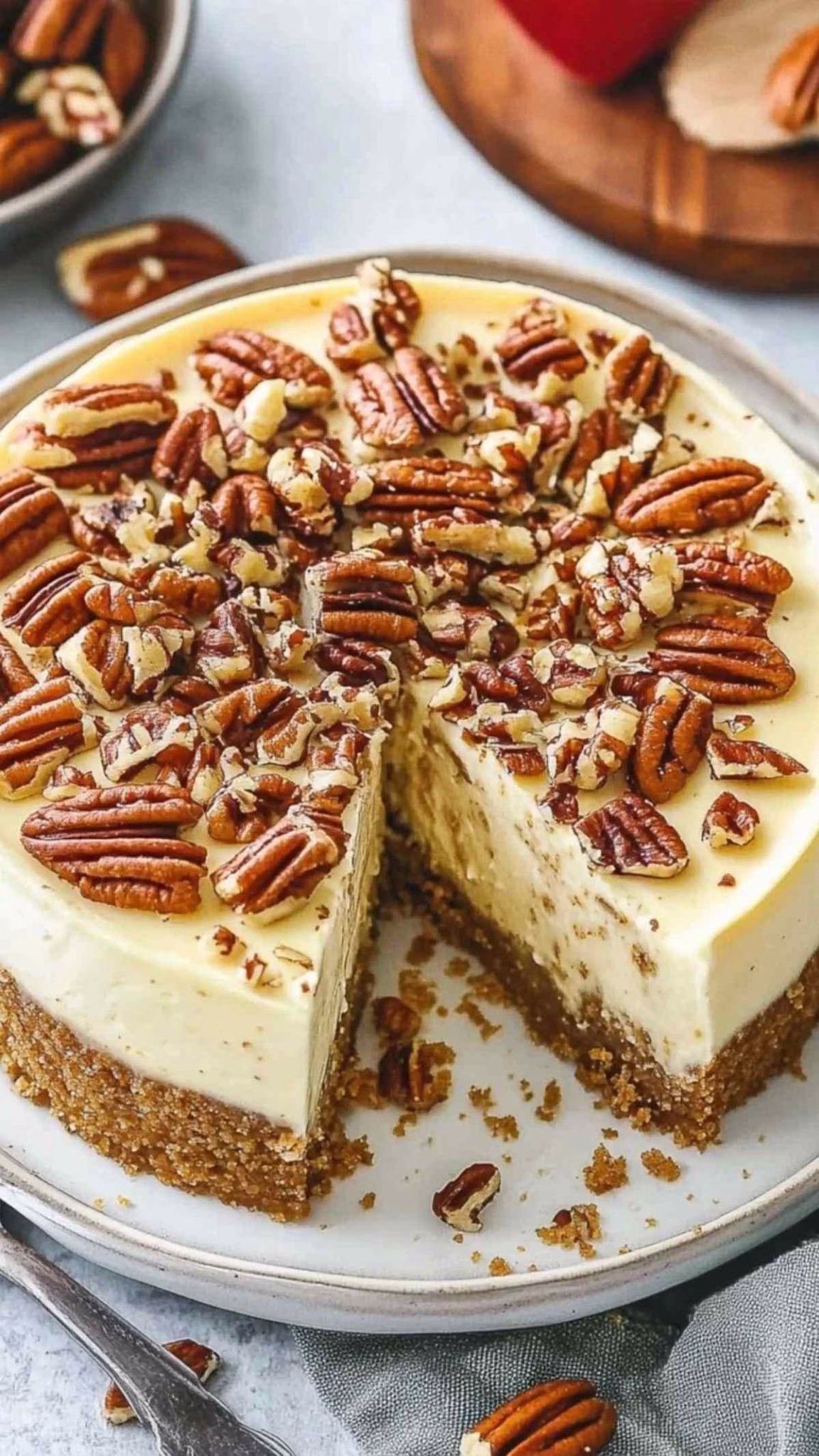Browned Butter Pecan Cheesecake Recipe