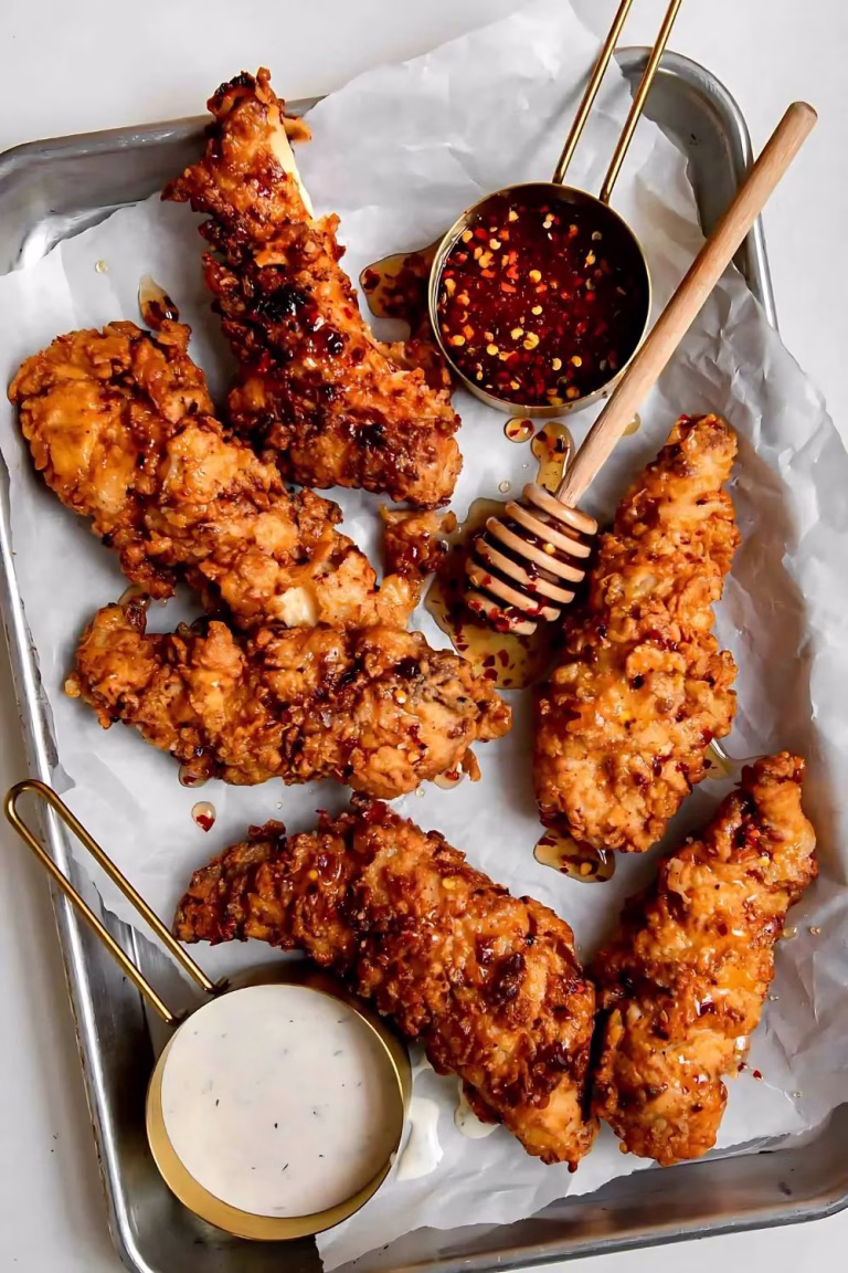 Spicy Honey Crispy Chicken Tenders Recipe