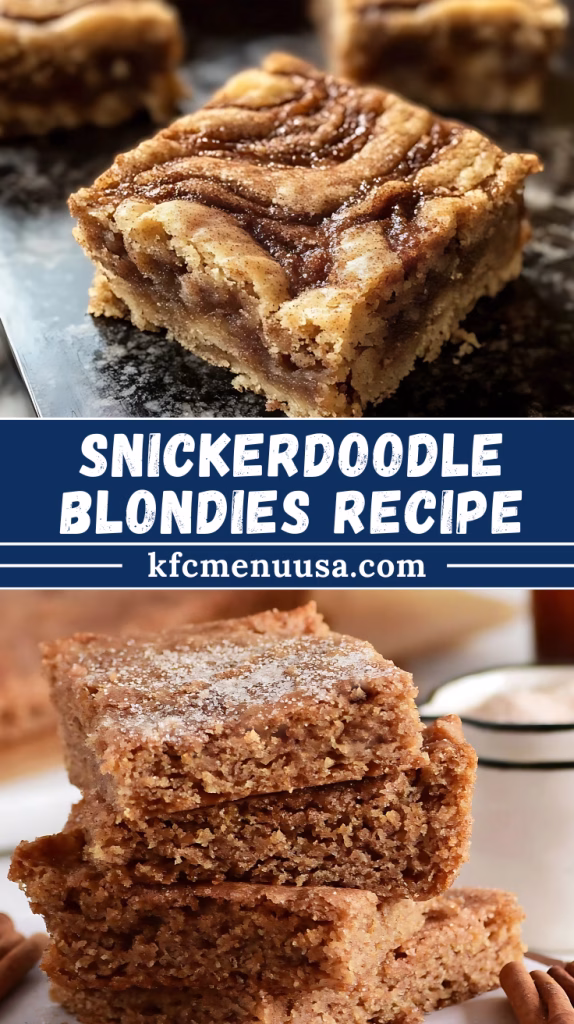 Snickerdoodle Blondies Recipe