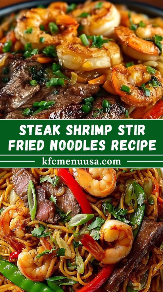 Steak Shrimp Stir Fried Noodles Recipe