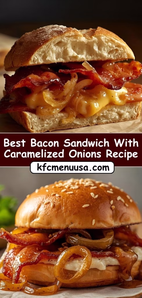 Best Bacon Sandwich With Caramelized Onions Recipe
