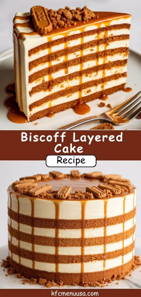 Biscoff Layered Cake Recipe