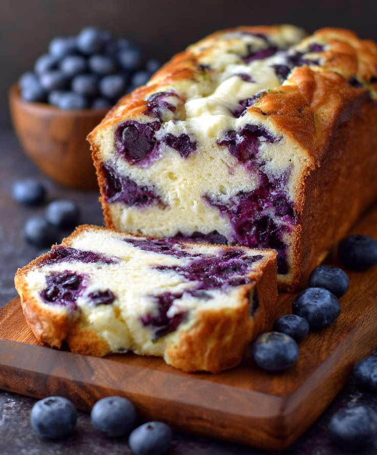 Blueberry Cream Cheese Bread Recipe