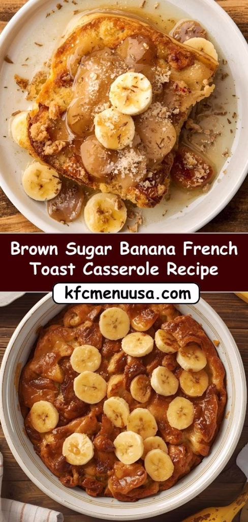 Brown Sugar Banana French Toast Casserole Recipe