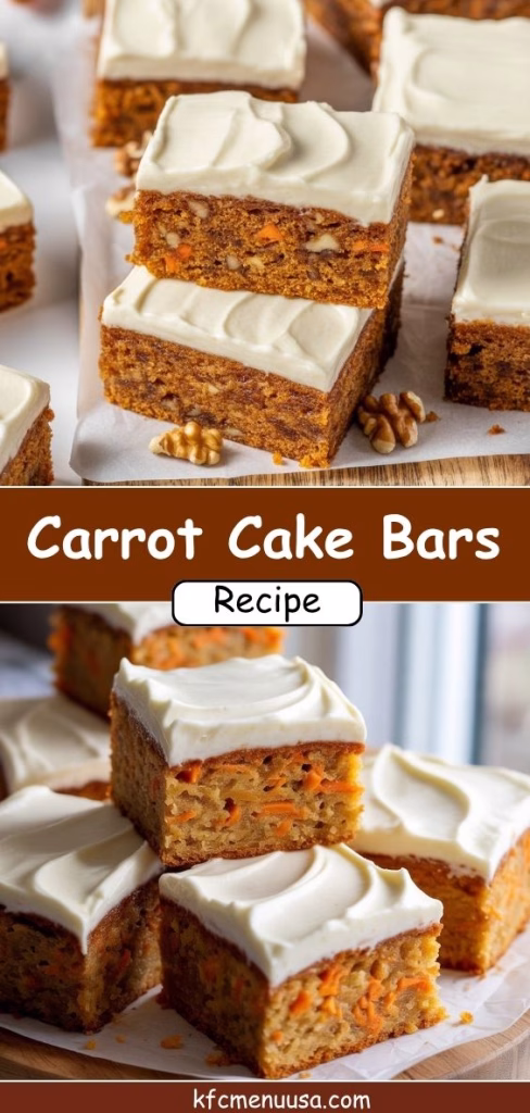 Carrot Cake Bars Recipe