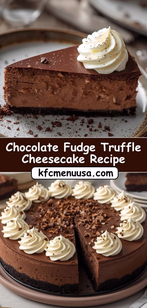Chocolate Fudge Truffle Cheesecake Recipe