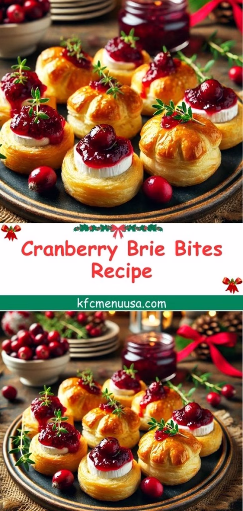 Cranberry Brie Bites Recipe