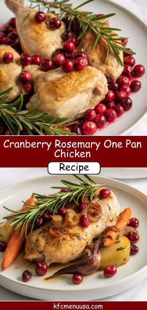 Cranberry Rosemary One Pan Chicken Recipe