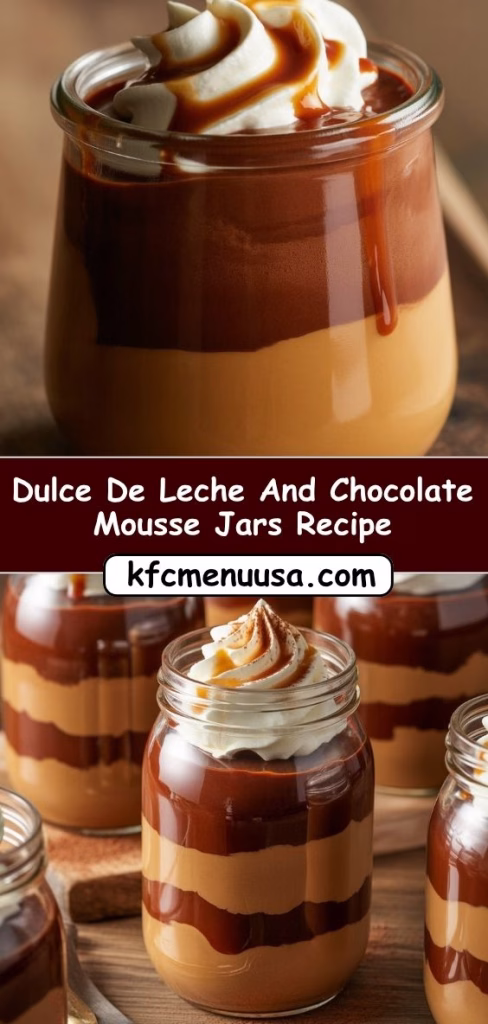 Dulce de Leche and Chocolate Mousse Jars
