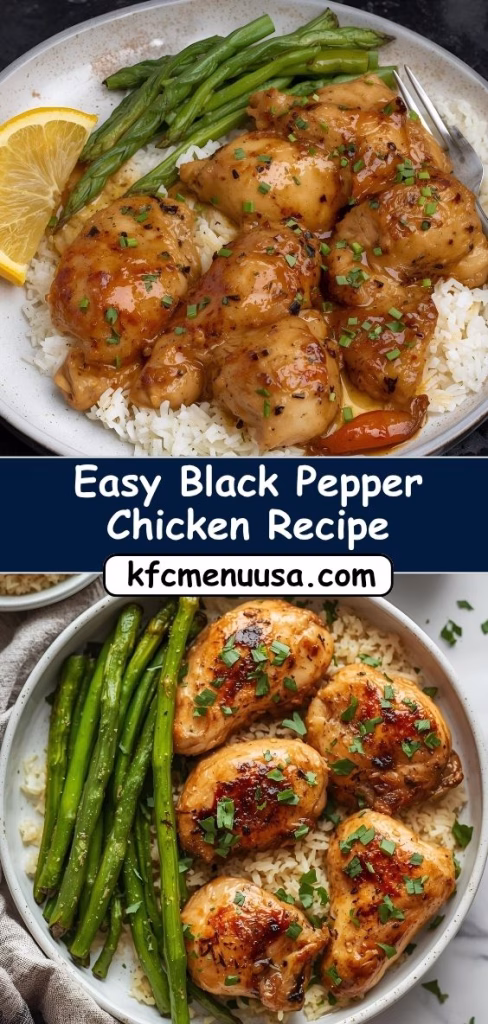 Easy Black Pepper Chicken Recipe