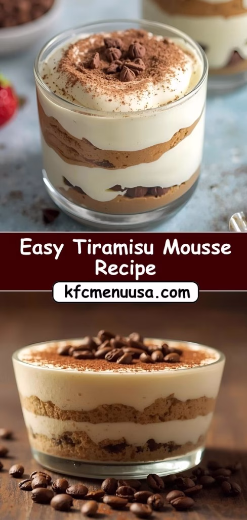 Easy Tiramisu Mousse Recipe