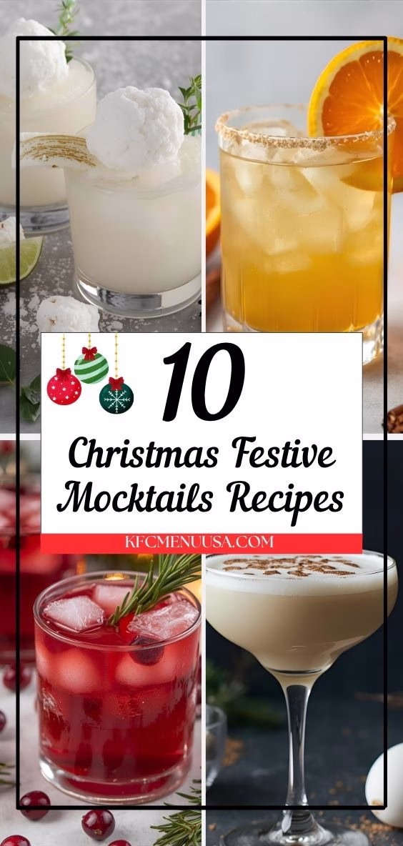 Festive Mocktails (Non-Alcoholic)