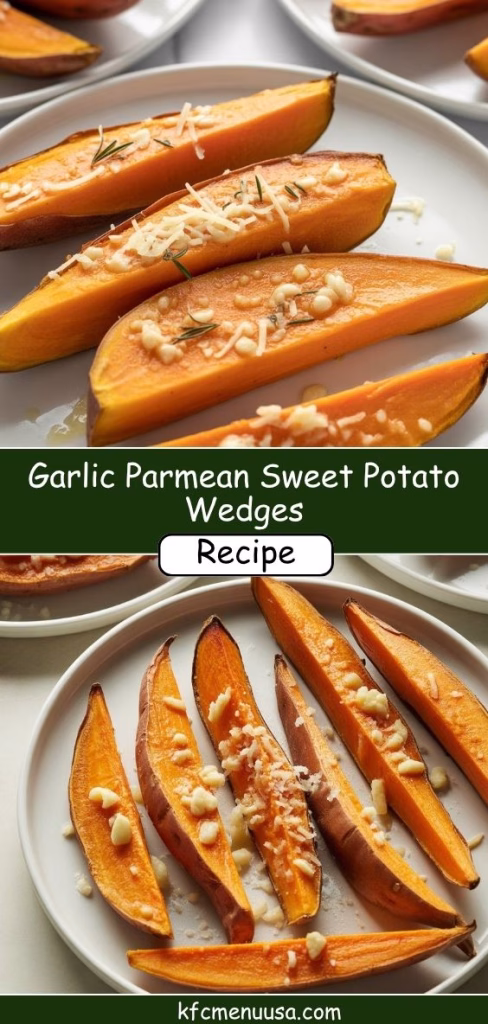 Garlic Parmesan Sweet Potato Wedges Recipe