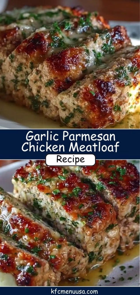 Garlic Parmesan Chicken Meatloaf Recipe