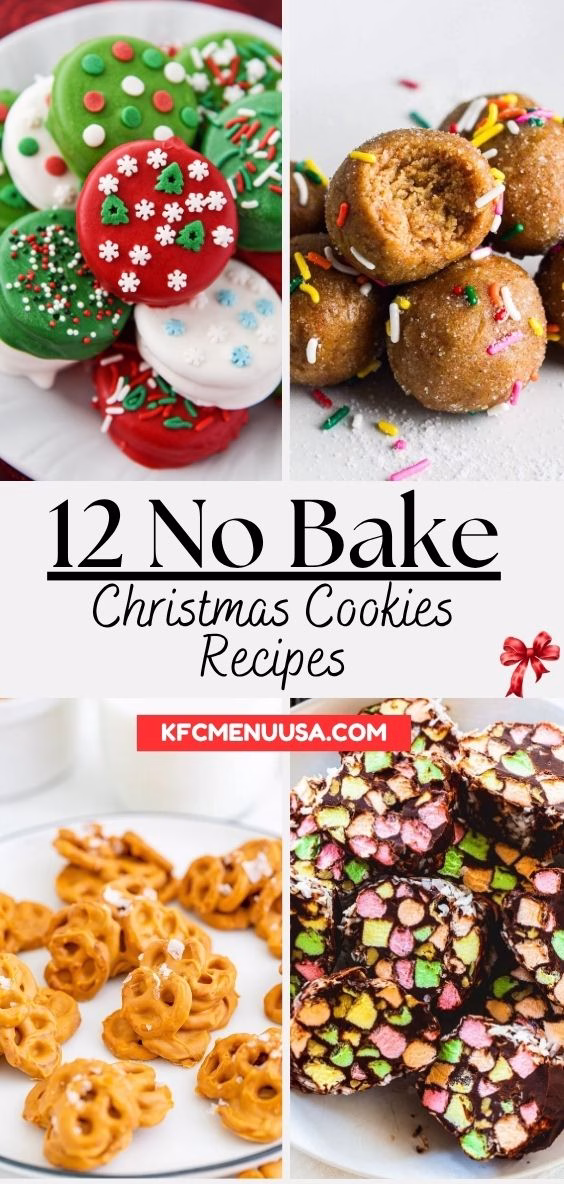 No Bake Christmas Cookies