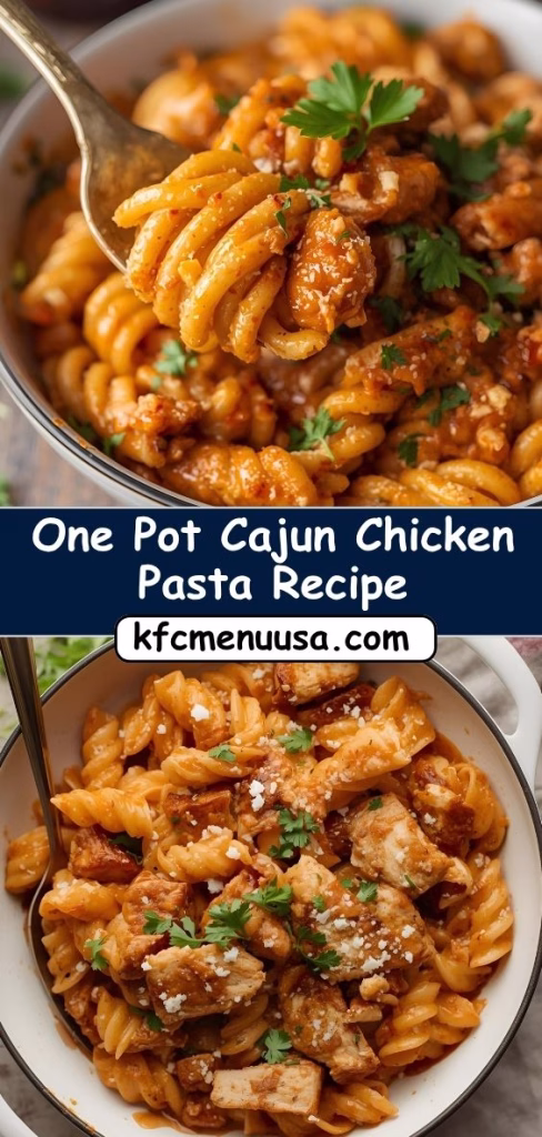 One Pot Cajun Chicken Pasta Recipe