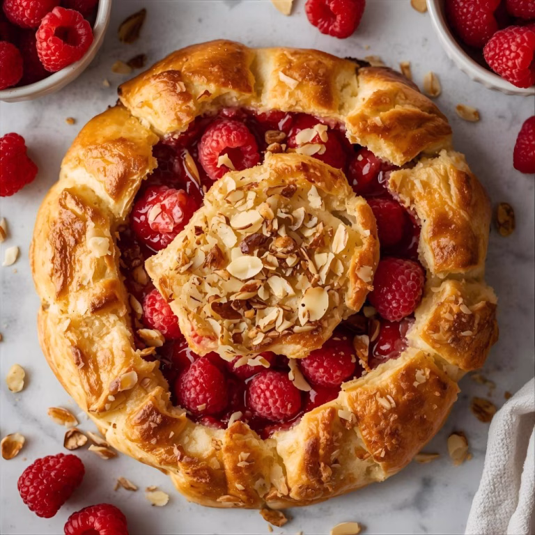 Raspberry Almond Puff Pastry Danish Recipe